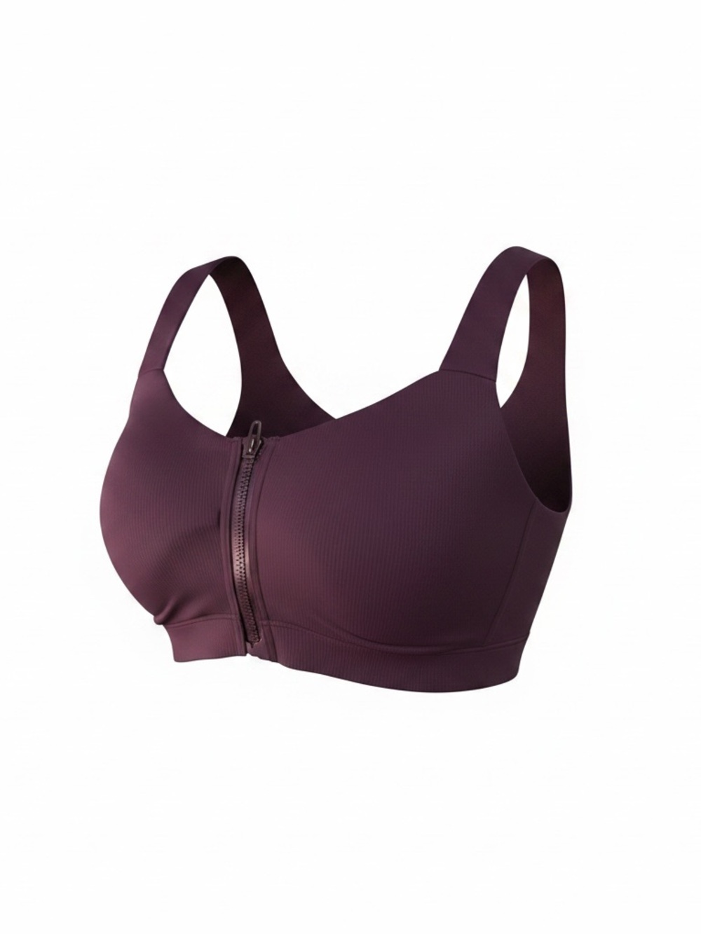 Victoria's Secret Front-Zip High Support Sports Bra - Plum 34dd